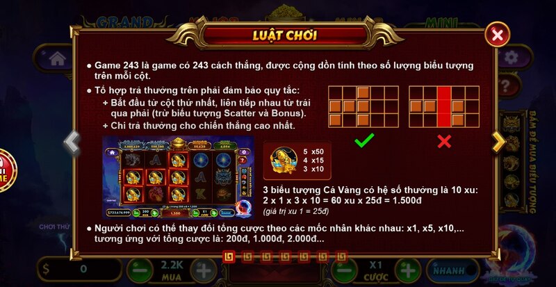 Hệ thống luật chơi Kho báu tứ linh 