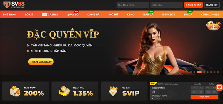 Thông tin khái quát về nhà cái SV88