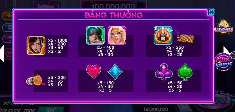 Tìm hiểu cách chơi Night Club Lady