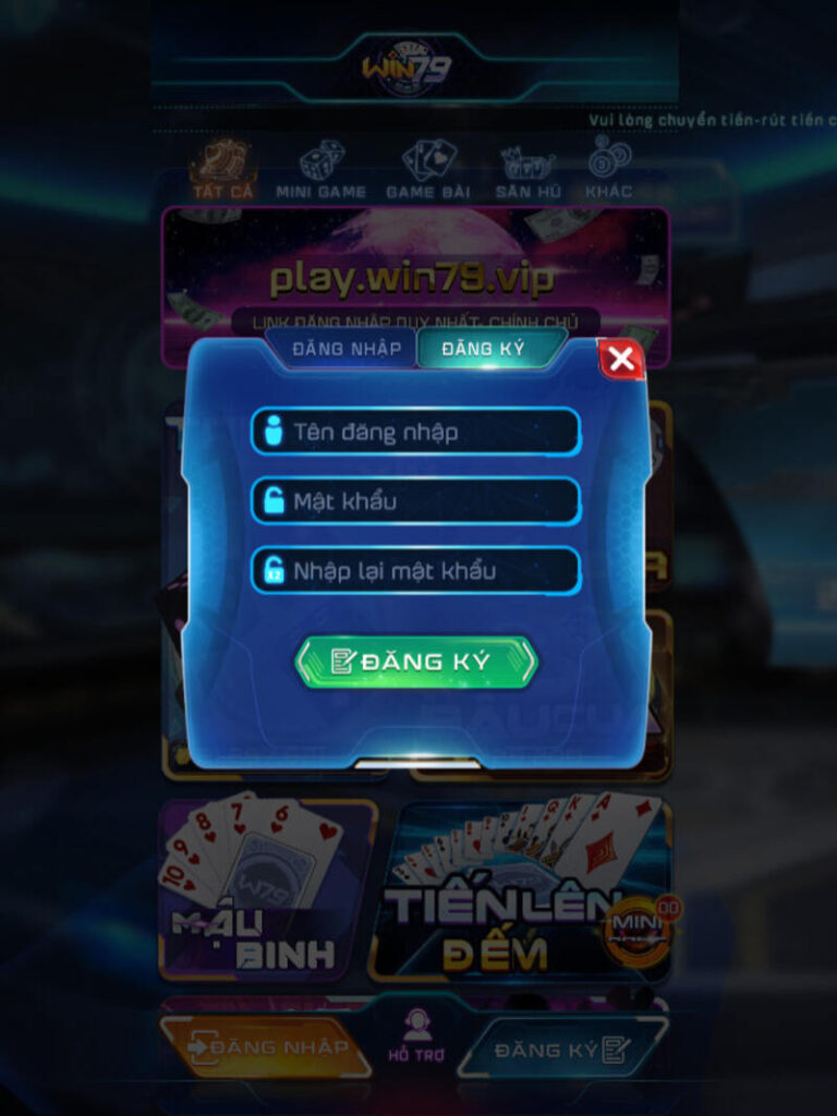 Quy trình 3 bước Đăng ký tài khoản nổ hũ Win79 