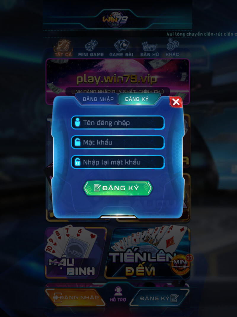 Quy trình 3 bước Đăng ký tài khoản nổ hũ Win79 