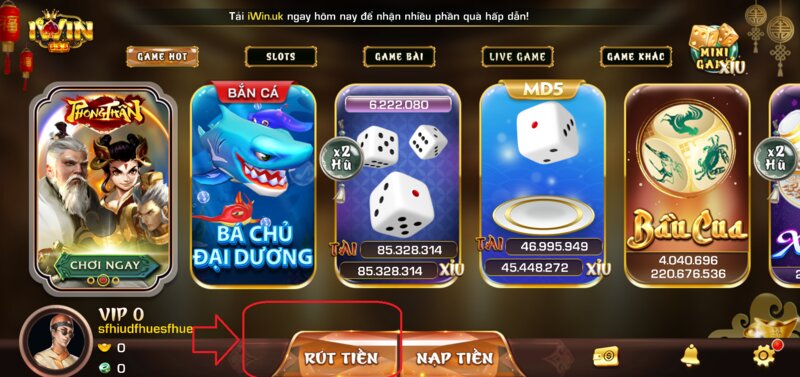 Lợi ích khi Rút tiền nổ hũ Iwin cho hội viên 