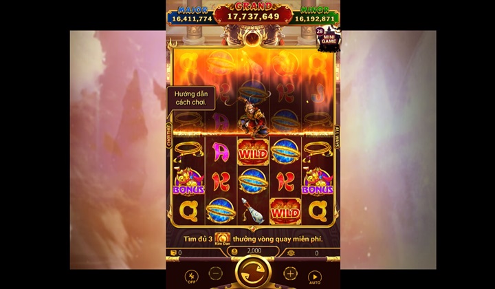 Tây Du Thần Khí slot game khai thác chủ đề mới lạ