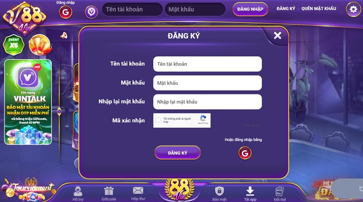 Hướng dẫn tân thủ tham gia V88