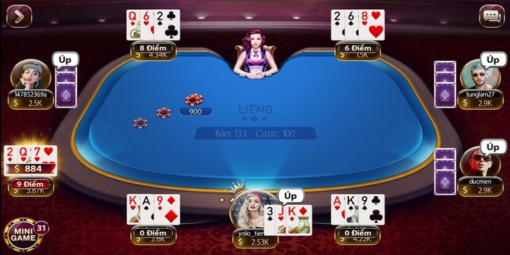 Hướng dẫn các bước đặt cược nhà cái game bài Liêng 