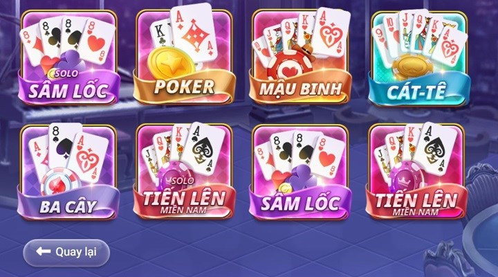 Những dòng game bài ăn tiền R88 đang phục vụ