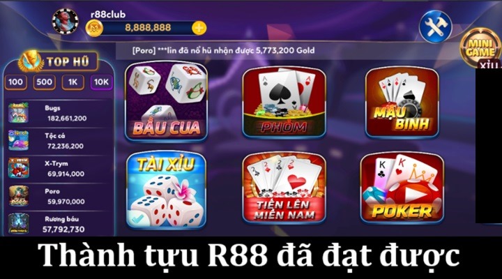 Thành tựu ấn tượng R88 đã đạt được