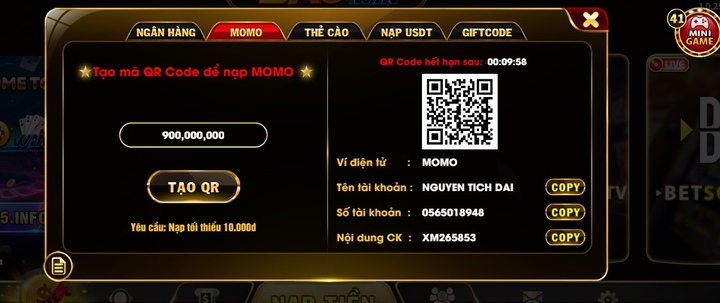 Các thao tác cần thực hiện khi tham gia saowin