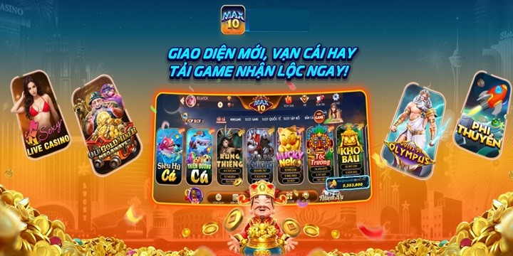 Max10 cung cấp đa dạng thể loại game cược