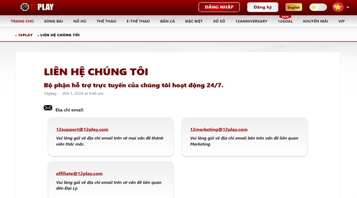 Dịch vụ 12 Play nâng tầm chất lượng giải trí