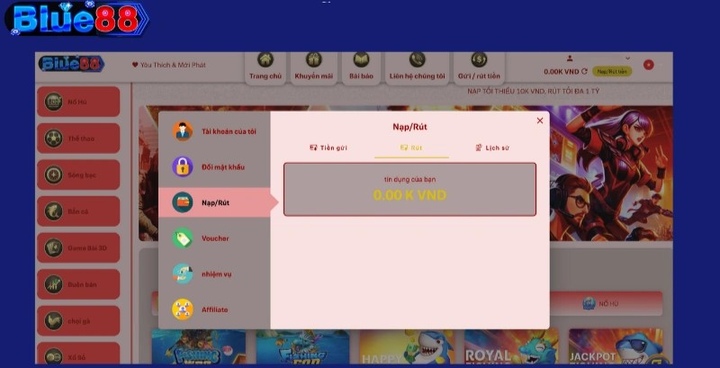 Hướng dẫn cách tạo tài khoản mới tại blue88