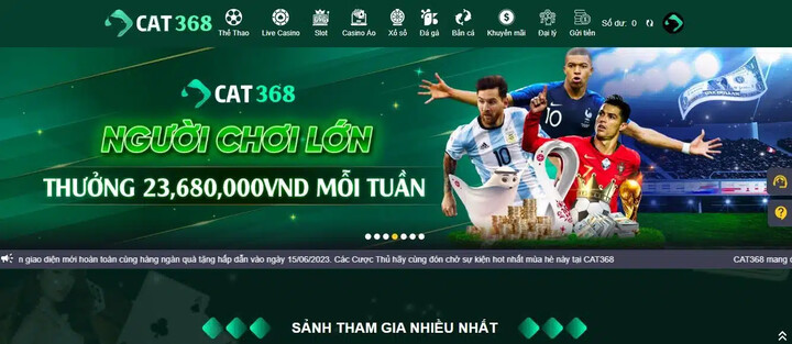 Thông tin mới nhất về nhà cái Cat368