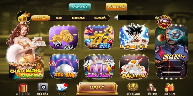 Kho trò chơi của cổng game XO68 Club