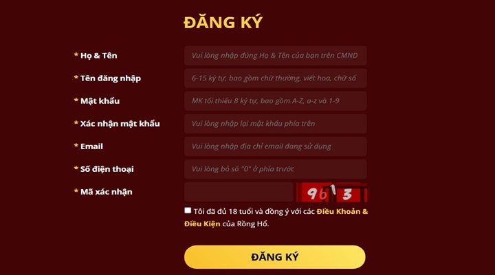 Quy trình tham gia Rongho99 cơ bản cho người mới