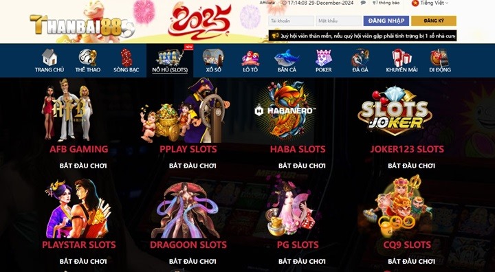 Bước 1: Đăng ký & đăng nhập Thanbai88