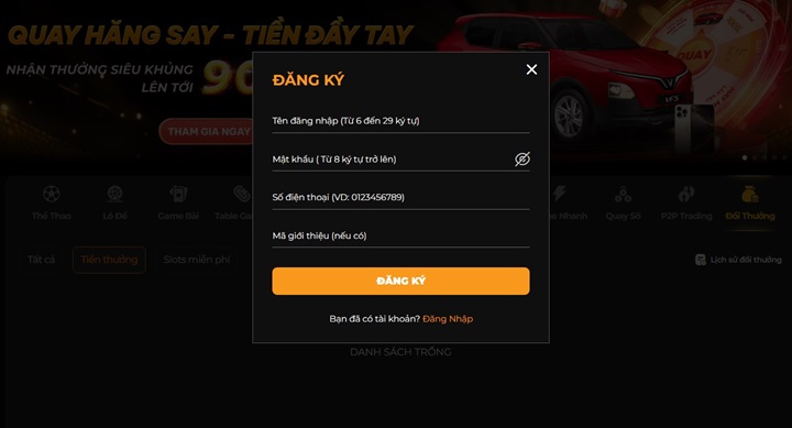 Quy trình tham gia Vip Bet cơ bản cho người mới