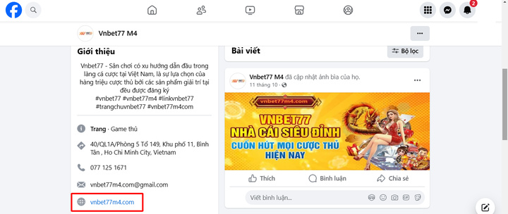 Thông báo link vào Vnbet77 chính hãng 