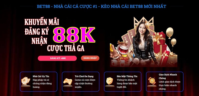 Ấn tượng đầu tiên của bet88 đối với người chơi