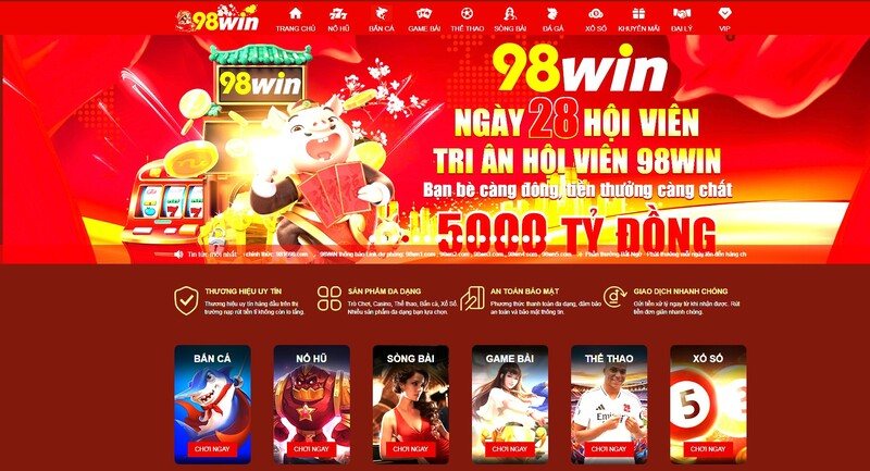 Tổng quan về nhà cái uy tín 98Win