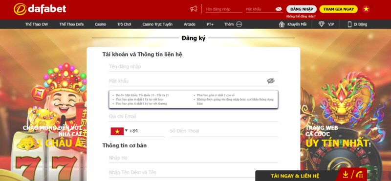Link truy cập Dafabet mới nhất 2025 