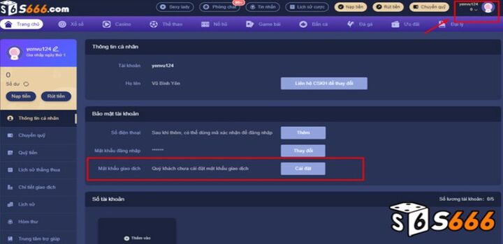Các phương thức nạp, rút mà nhà cái s666 đang sở hữu là gì?