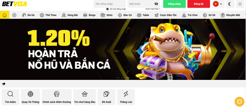 Betvisa sân chơi game bài trực tuyến hợp pháp 