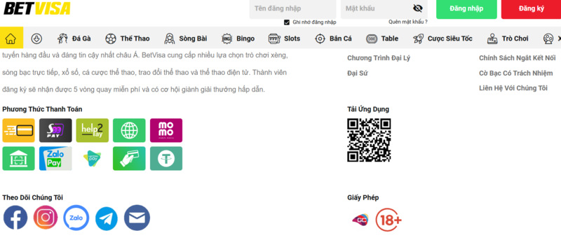 Tải game bài đổi thưởng Betvisa