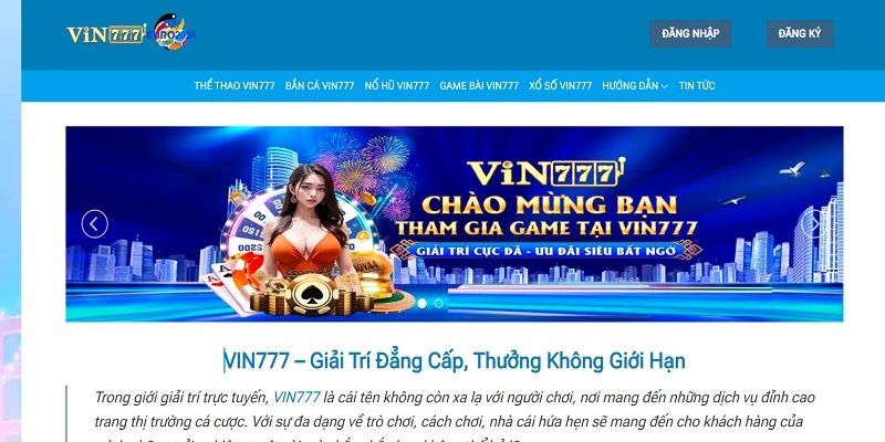 Vin777 là gì? Sức hút của nhà cái 